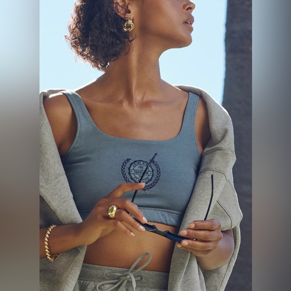 Anine Bing Blue Sports Bra